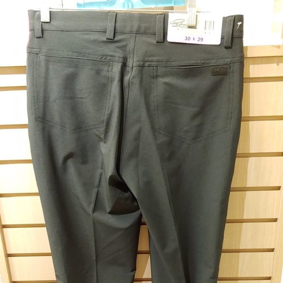 Greg Norman Men’s Performance Classic Travel Dress Pants Gray - Picture 3 of 7